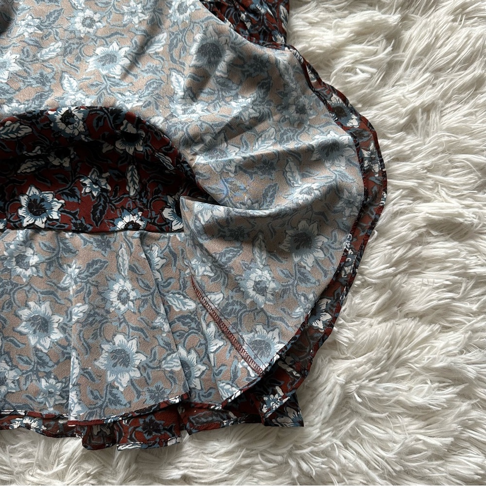Veronica Beard Anjali Floral Mini Dress Silk Size 4 - Picture 9 of 12